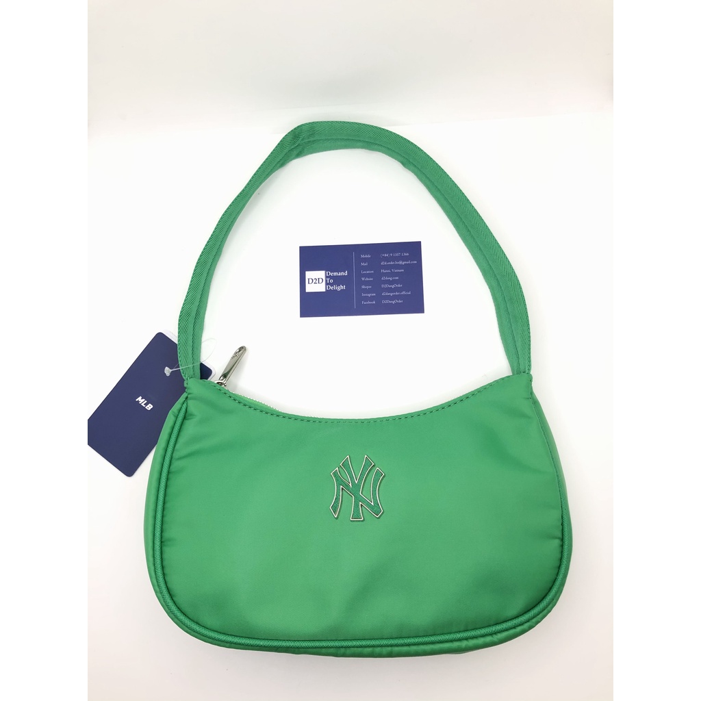 Túi Đeo Vai Bán Nguyệt M.L.B Nylon Hobo Bag Season 2022