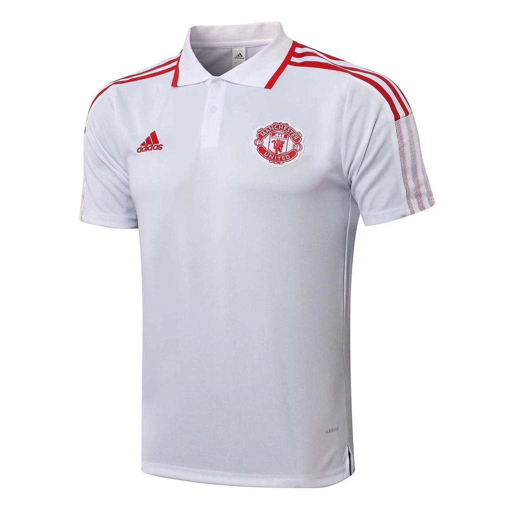 Áo Thun Bóng Đá POLO Màu Trắng Manchester United 2021-2022
