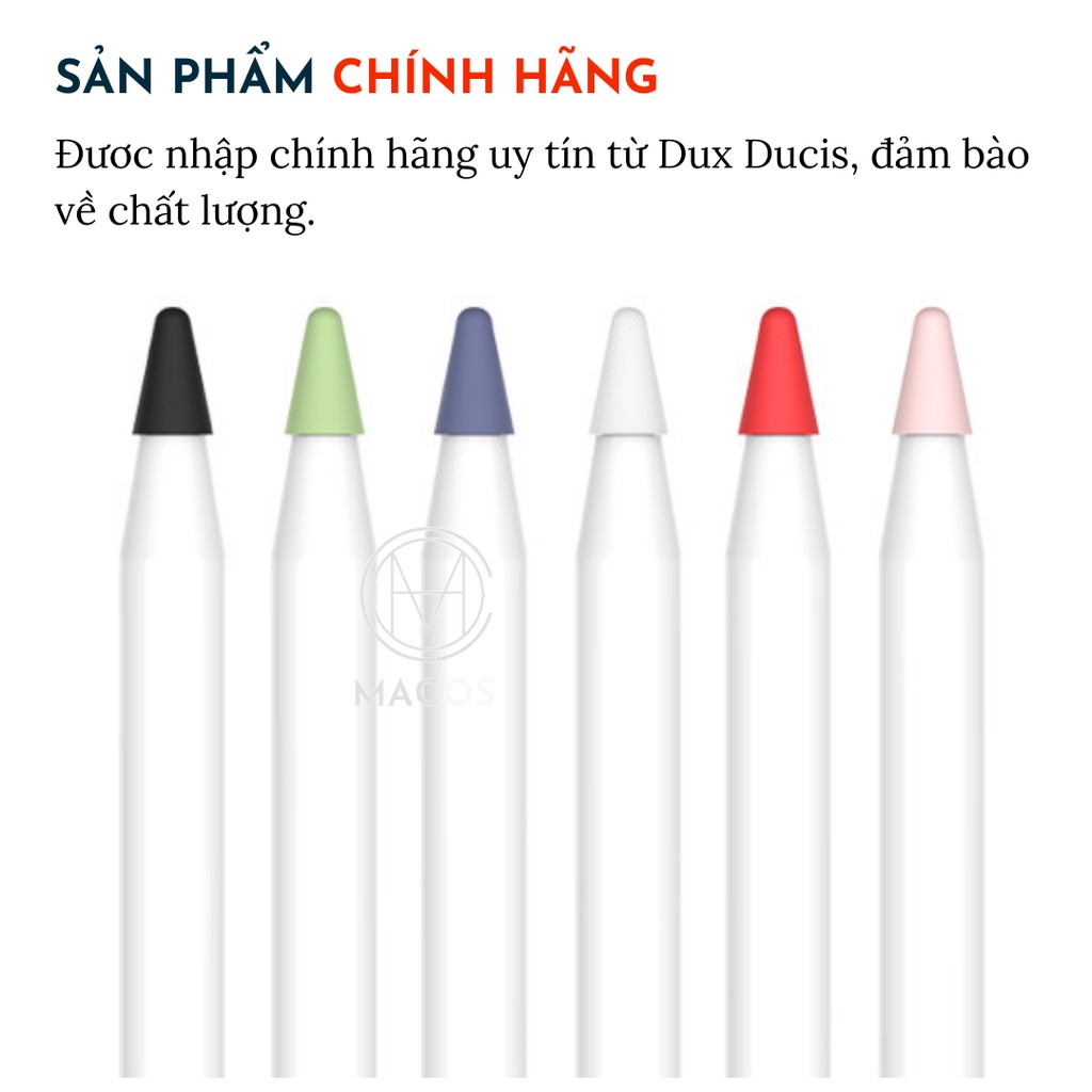 Bộ 10 bọc ngòi cho AP Pencil 1 và 2 DUC DUCIS - Vỏ bảo vệ đầu ngòi bút cao cấp (AP15)