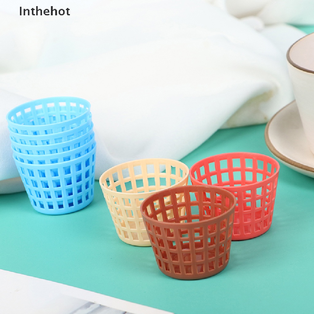5 Giỏ mini dễ thương cho nhà búp bê tùy chọn màu sắc