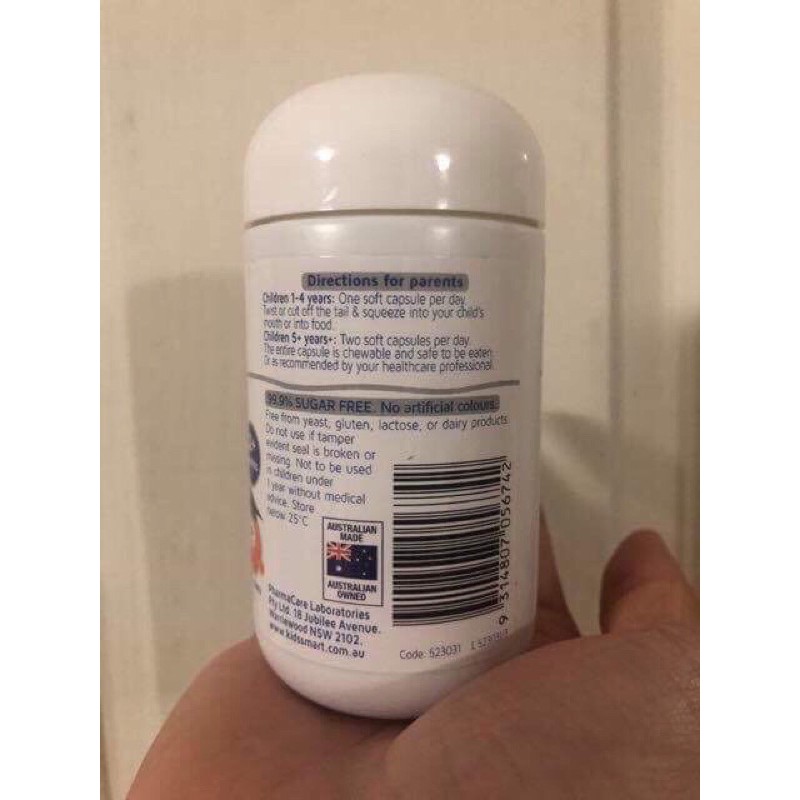 Kẹo bổ sung trí não Nature's Kid smart DHA 300mg