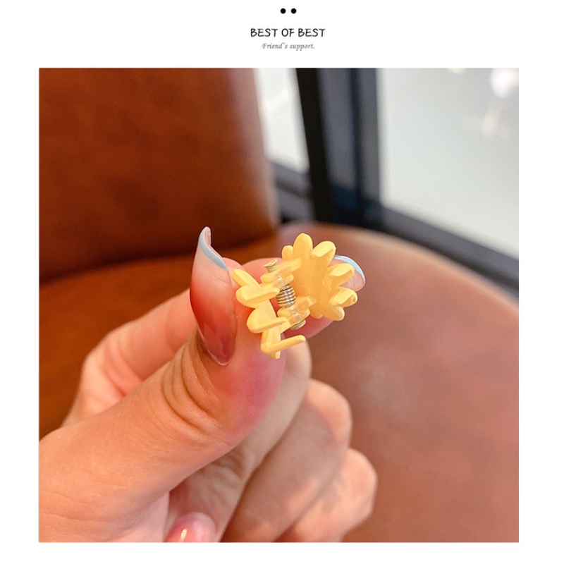 Kẹp Tóc Màu Sắc Kẹo Ngọt Hình Bông Hoa Xinh Xắn Phong Cách Hàn Quốc