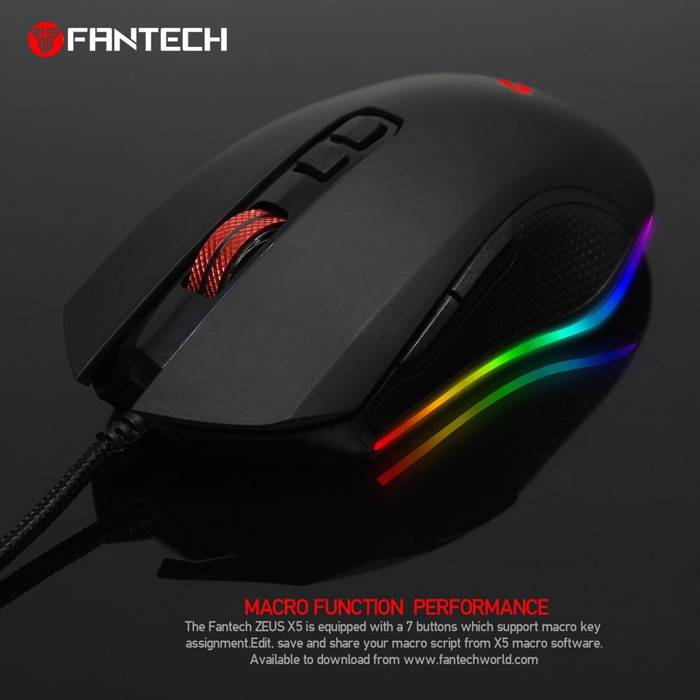 Chuột Gaming Fantech ZEUS X5S ( LED Chroma + phần mềm riêng )