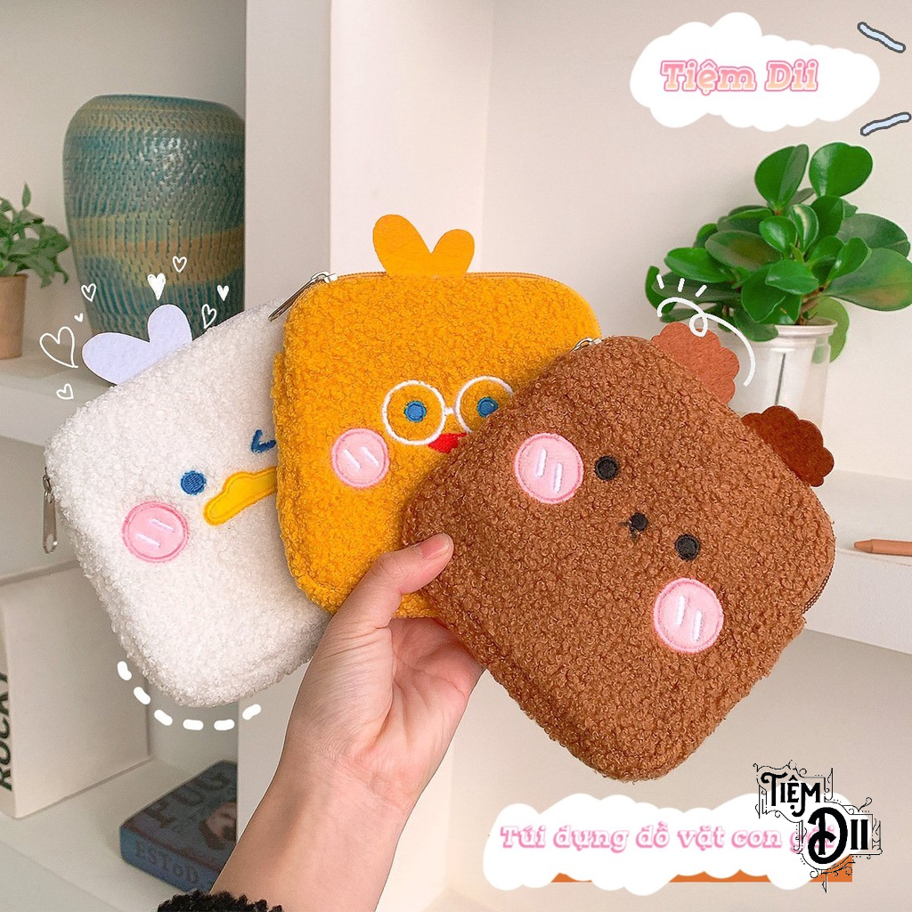 Túi Mini Tiện Lợi Bạn Gái Túi đựng Băng VS Kín Đáo, Son, Gương Trong Túi Xách Bạn Gái Túi Vải Bông Dễ Thương Nhỏ Gọn
