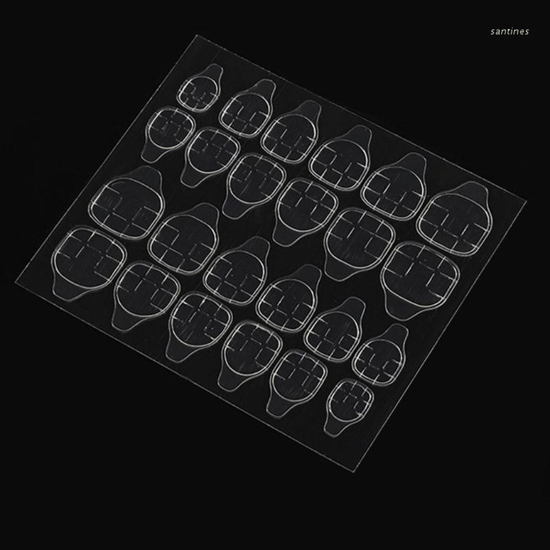 10 Tấm 240 miếng dán trang trí móng tay trong suốt hai mặt chống thấm nước thoáng khí