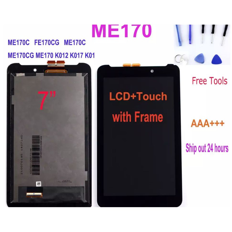 Bộ Linh Kiện Màn Hình Cảm Ứng Số Hóa, Màn Hình Lcd 7 Cho Asus Memo Pad 7 Me170 Me170c K012 K017 K01 Với Khung Thay Thế K