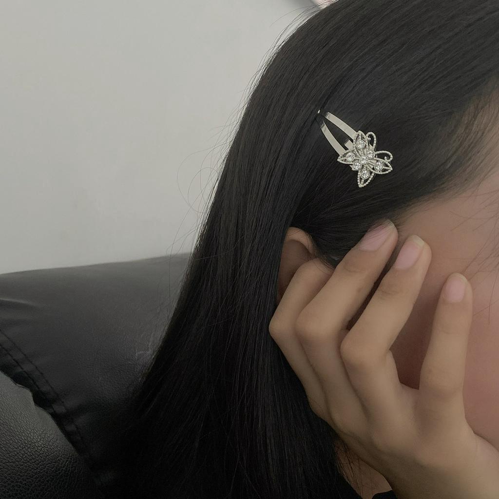 Kẹp Tóc Hình Nơ Đính Kim Cương Thời Trang Hàn Quốc 23603