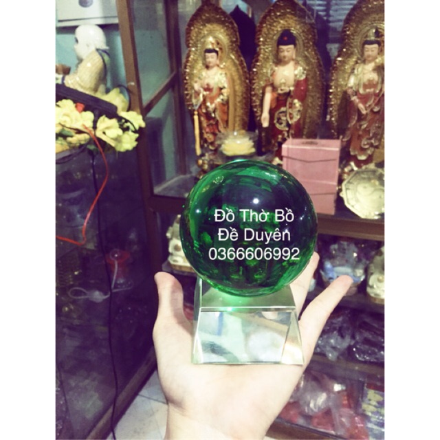 Quả cầu phong thủy xanh lá | BigBuy360 - bigbuy360.vn