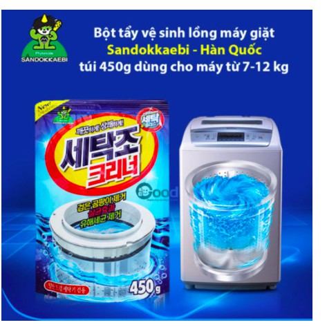 Bột Tẩy Vệ Sinh Lồng Giặt Chính Hãng Hàn Quốc 450G