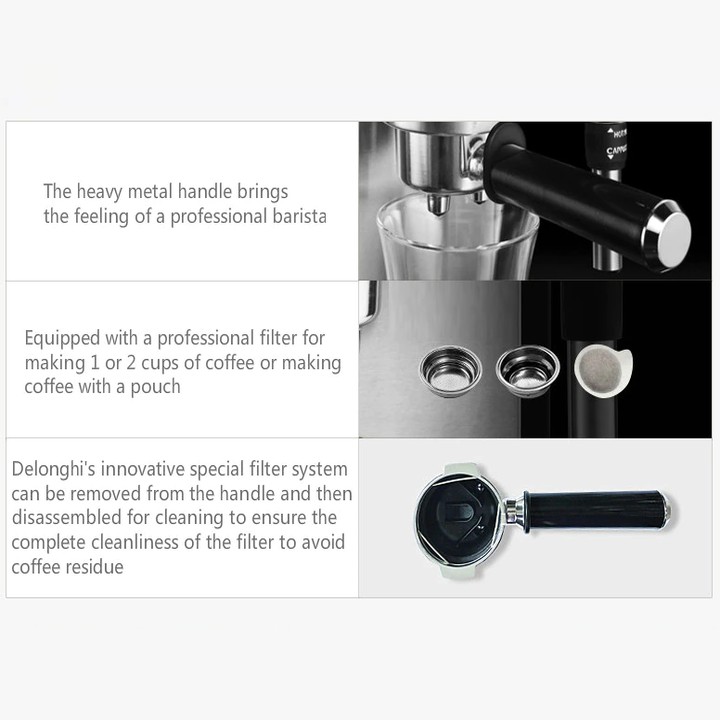 Máy pha cà phê Espresso Delonghi ECP35.31 Công suất 1100W- [ Bảo hành 12 tháng]