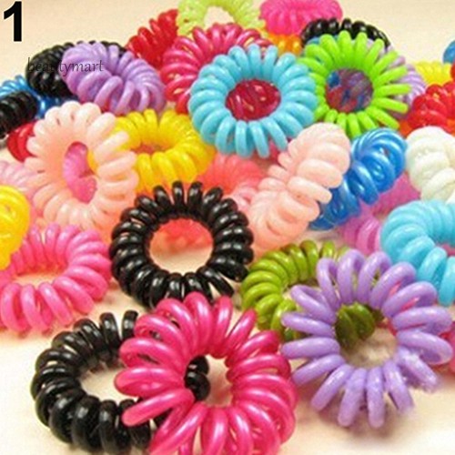 Bộ 20 dây buộc tóc nhiều màu sắc thiết kế dễ thương cho nữ