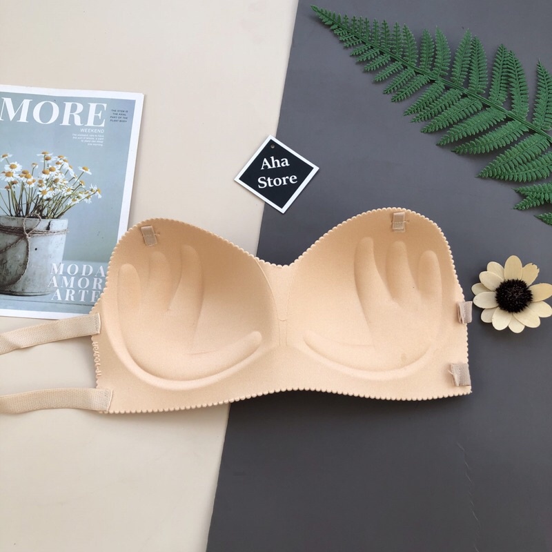 Áo Bra Su Đúc Không Dây Nâng Ngực Quyến Rũ Tiện Dụng Cho Bạn Nữ Freesize Dưới 84 Cm YiOn Underwear BKD01