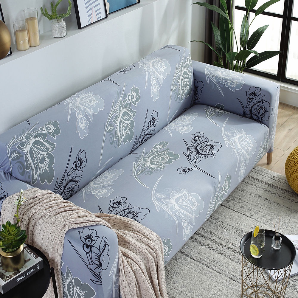 Vỏ Bọc Ghế Sofa Co Giãn Chống Trượt Chống Bụi In Họa Tiết Đơn Giản
