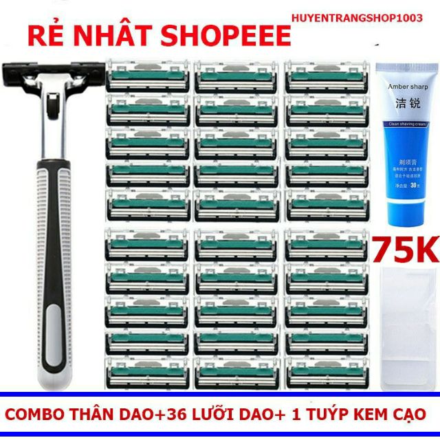 bộ 36 dao cạo râu