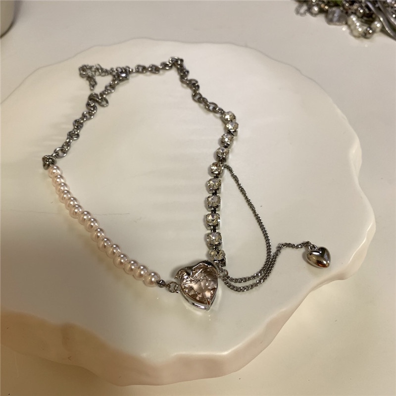 Vòng cổ Mặt Hình Trái Tim Thiết Kế Mới Mẻ