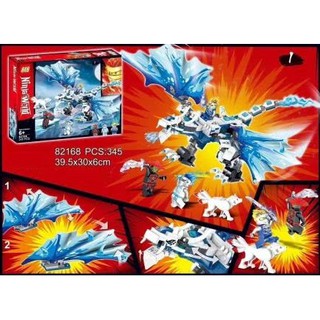 Lắp ráp Ninja Ninjago Rồng của Ninja băng Zane 82168 - 345 chi tiết