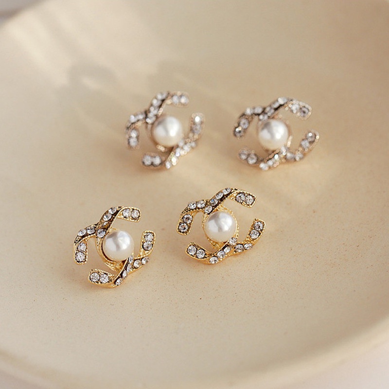 Bông Tai Bạc 925 Hình Chữ C Hai Đầu C 2022 Thời Trang Cao Cấp