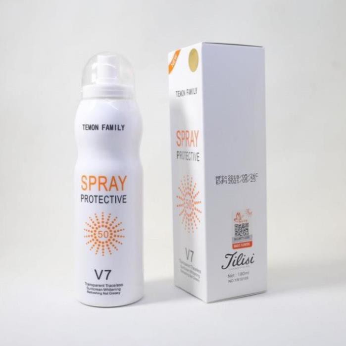 [GIÁ HUỶ DIỆT] Kem Chống Nắng Toàn Thân Dạng Xịt Sun Screen V7 Hàn Quốc 180ml – kem dưỡng trắng da body