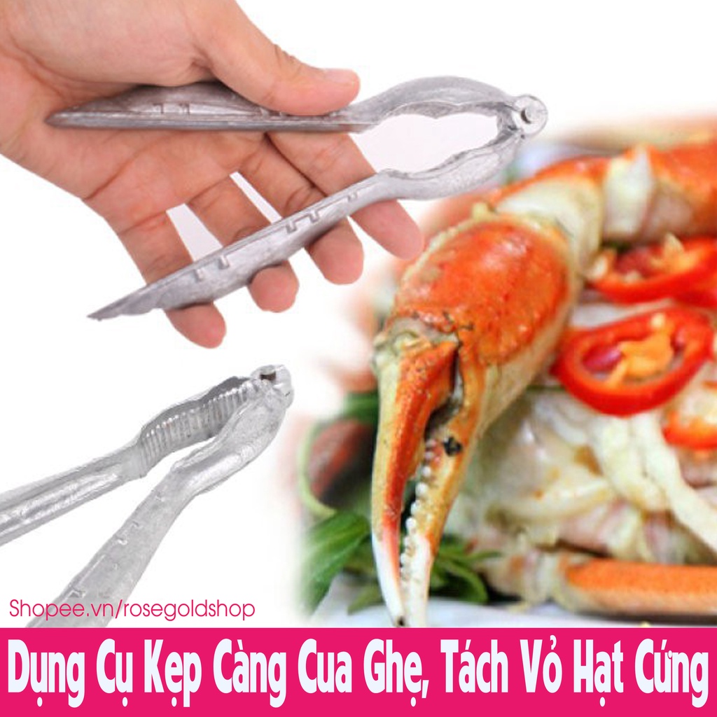 Dụng Cụ Kẹp Càng Cua, Kẹp Càng Ghẹ, Dụng Cụ Tách Vỏ Hạt Cứng Bằng Gang Tiện Lợi