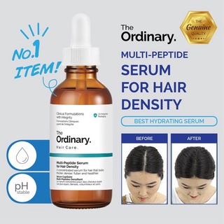 Serum dưỡng làm dày tóc The Ordinary Multi-peptide serum for hair density 60ml authen