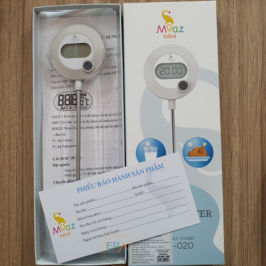 Nhiệt Kế Đo Sữa Moaz BéBé MB-020 Mẫu Mới Chính Hãng Giá Rẻ | Minizon Kids