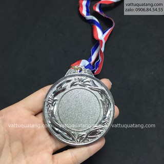Phôi huy chương lá lúa - màu bạc