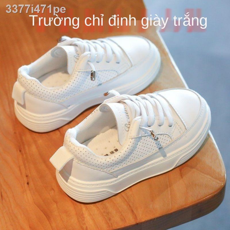 ( rẻ mà chất lượng)Trẻ em trắng giày thể thao bé trai lưới thoáng khí đi du lịch học sinh tiểu gái mùa hè