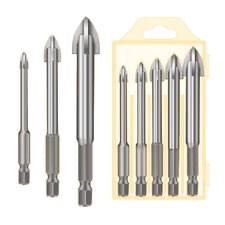 Bộ Mũi Khoan Đa Năng Vát Cạnh Cao Cấp Chuyên Dụng 5 In 1 Mũi Khoan 4 Cạnh Chuôi Lục Giác Thiết Kế Nguyên khối Bằng Thép