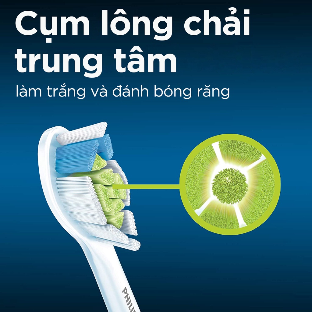 Đầu thay bàn chải điện làm trắng răng Philips Sonicare W, W3