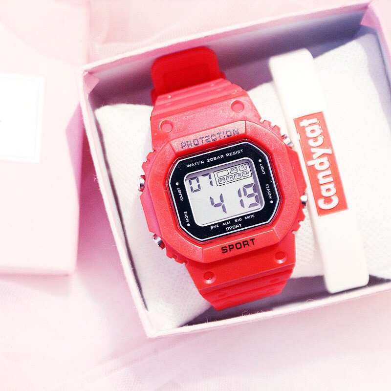 Đồng Hồ Nam Nữ PROTECTION SPORT Mặt Vuông Thể Thao Cực Hot | BigBuy360 - bigbuy360.vn