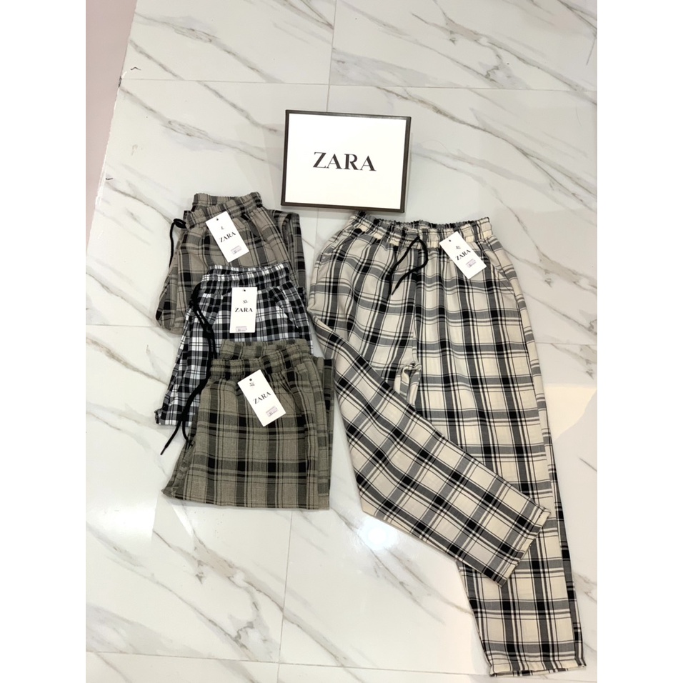 [Rẻ vô địch] [Ảnh thật] Quần kẻ caro nữ đẹp dáng baggy ulzzang mặc đi học đi chơi Hàn Quốc Q062