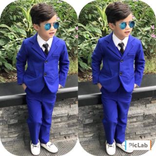 Set vest+gile+quần cho bé trai