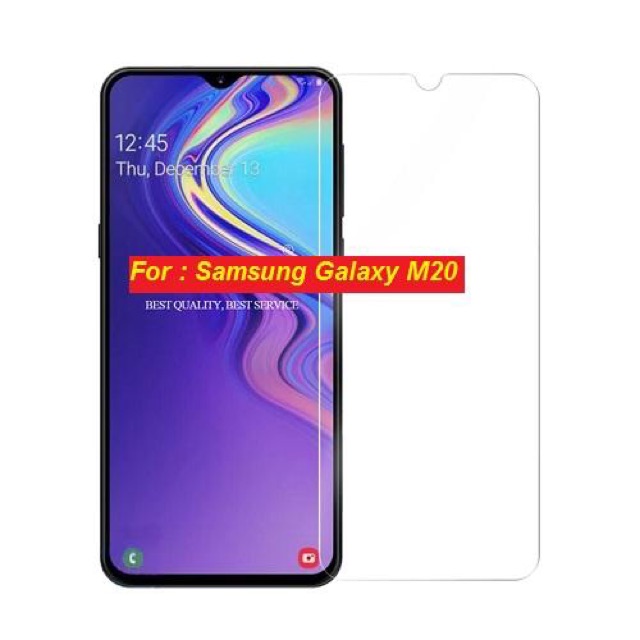 2 kính cường lực, 2 ốp xilicol trong sam sung M20