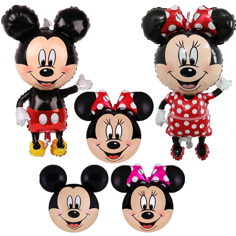 Bong Bóng Trang Trí Hình Chuột Mickey Minnie Xinh Xắn