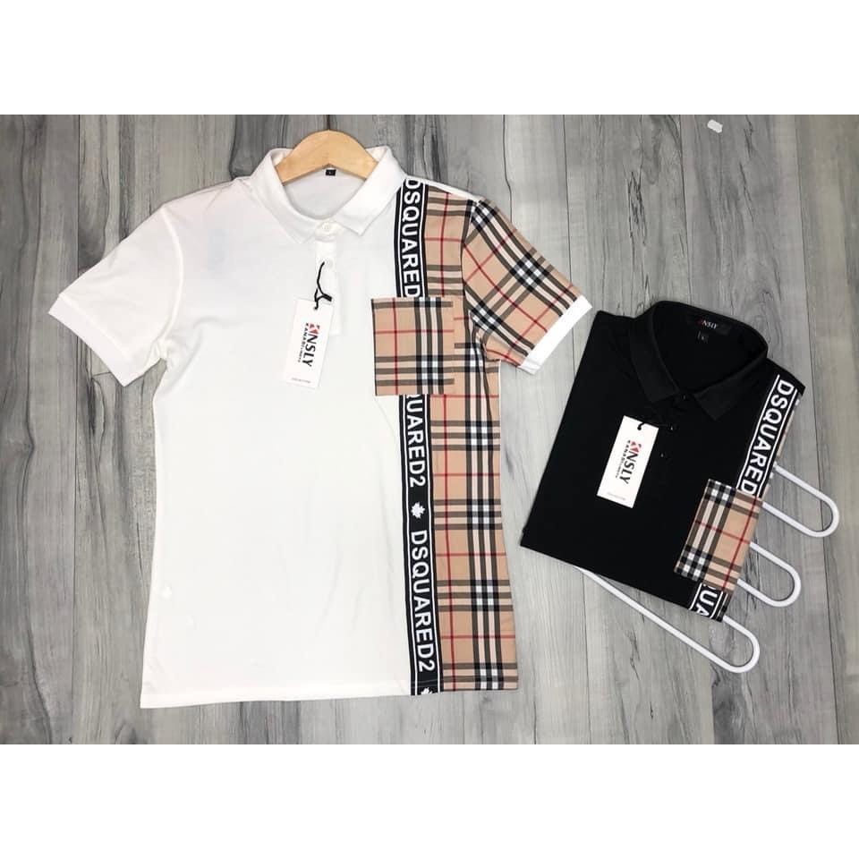 Áo thun nam tay ngắn có cổ polo 2 màu co dãn tốt cao cấp tara_shop96