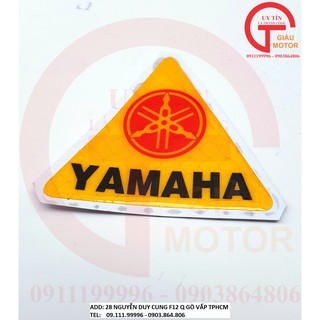 MIẾNG TEM CHỮ YAMAHA BẰNG NHỰA DẺO DÁN XE MÁY.