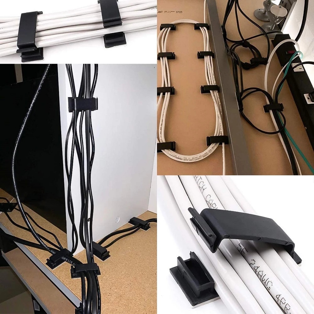 Kẹp Cố Định Dây Cáp Usb/Tai Nghe/Dây Cáp Tự Dính Tiện Dụng Cho Điện Thoại/Bàn Phím/Tai Nghe