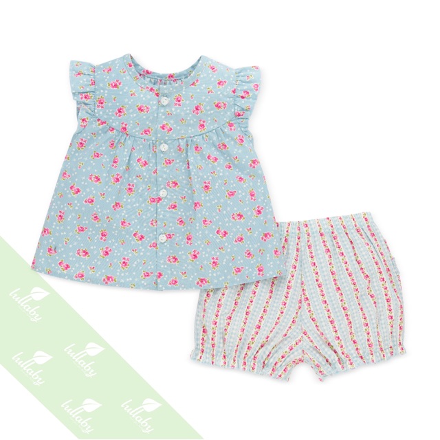 Bộ bèo cotton poplin Lullaby