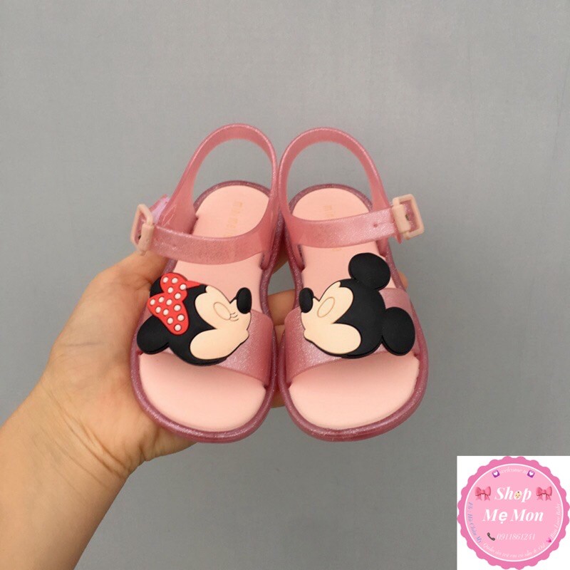 Dép nhựa thơm dẻo Mickey Melisa xuất dư (Có sẵn )