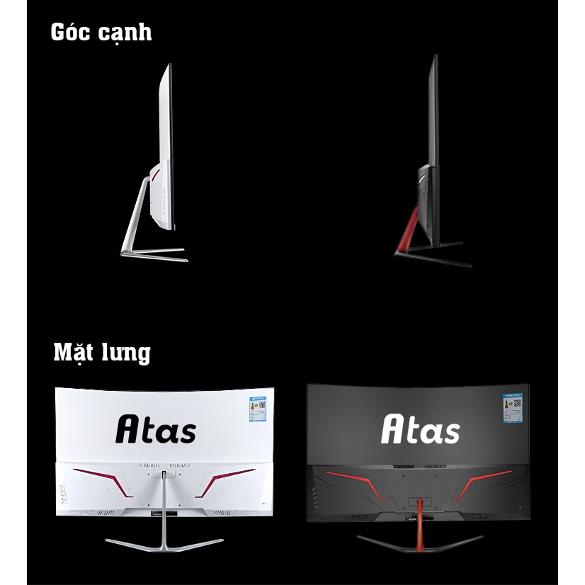 Màn hình máy tính 32 inch cong chuyên game ATAS Q318 Plus - Tần số 165HZ | BigBuy360 - bigbuy360.vn