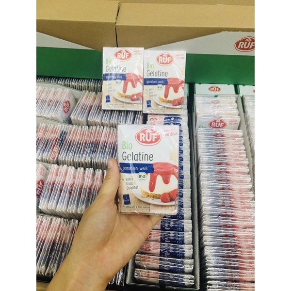 Bột Gelatine hữu cơ Bio Ruf gói 9g hàng Đức