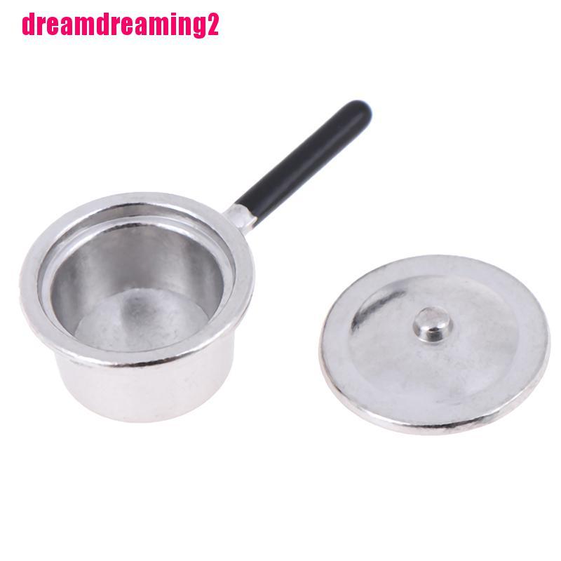 Bộ 4 Chậu Cây Kim Loại mini Trang Trí Nhà Búp Bê