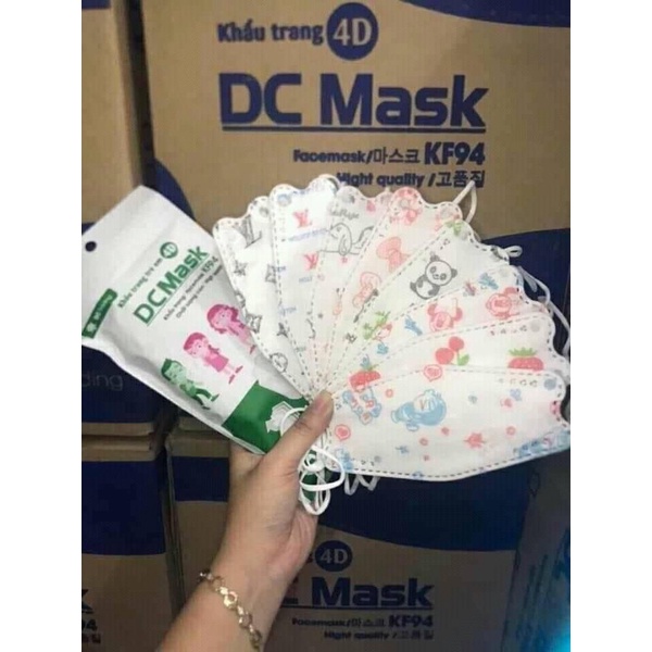 Túi 10 Khẩu trang 4D mask KF94 trẻ em