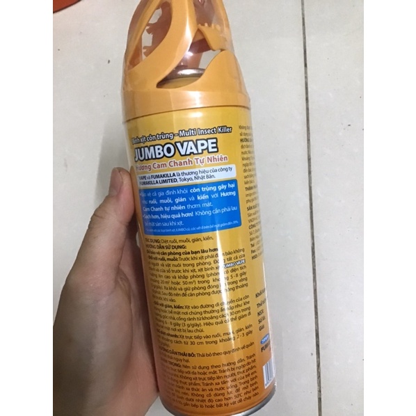 Bình xịt muỗi Jumbo vape 2 vòi, bình xịt côn trùng 300ml