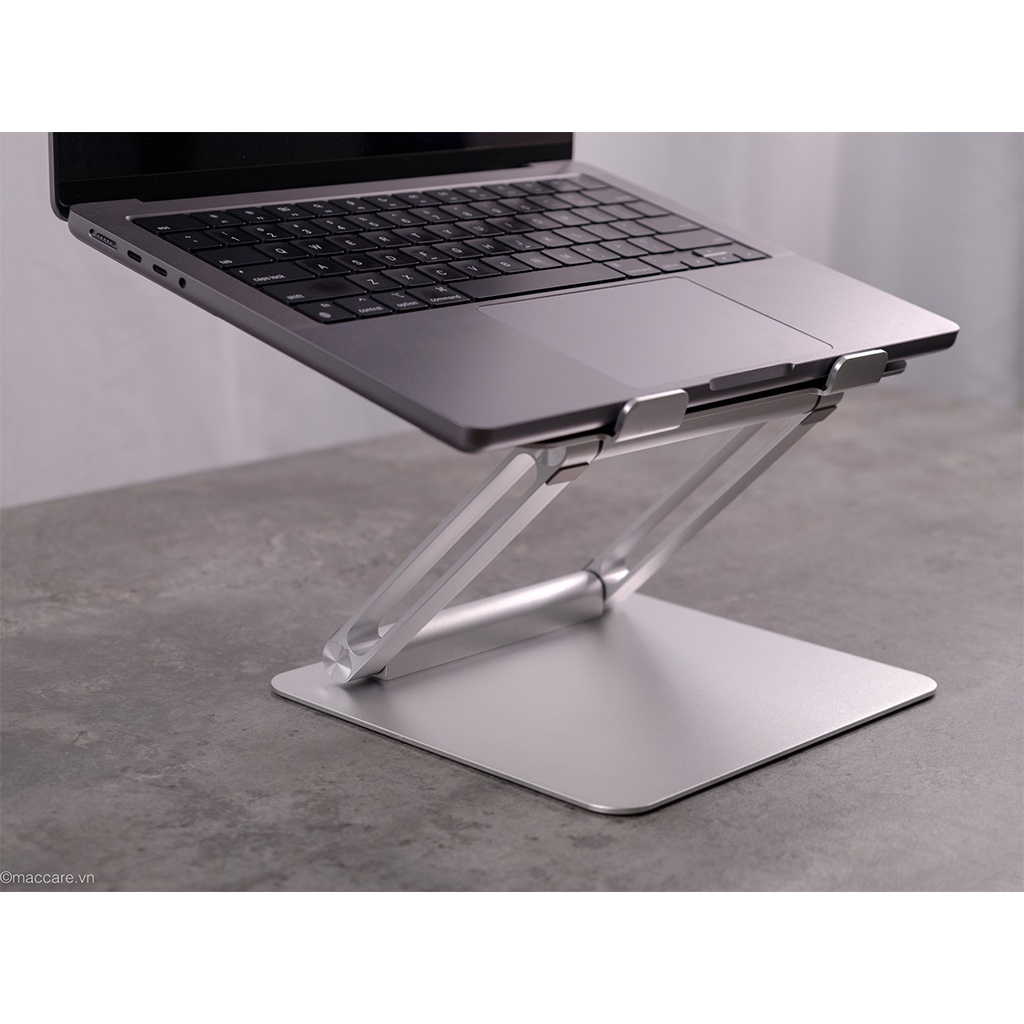 Đế kê laptop, macbook bằng nhôm nguyên khối