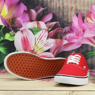 Giày Van Classic Vải canvas Nữ Màu Đỏ Tươi