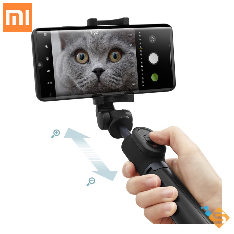 Gậy chụp ảnh Xiaomi Tripod 3 Chân Bản Mới, Kết nối bluetooth 3.0. Nút Zoom - Bảo Hành Chính Hãng 6 Tháng