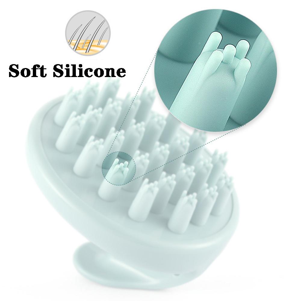 Bàn Chải Gội Đầu Bằng Silicone Thoải Mái Lưu Thông Máu Ngăn Rụng Tóc