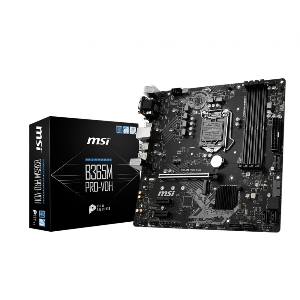 Bo mạch chủ MSI B365M PRO-VDH 4 khe ram chính hãng bảo hành 36T