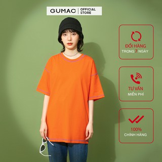 Áo thun nữ chạy chỉ bông GUMAC thiết kế basic, năng động trẻ trung ATB165